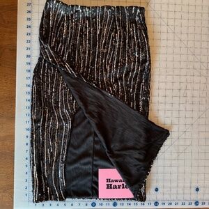 High Slit, High Shine – Midnight Rodeo Cowgirl Skirt